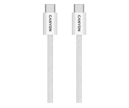 Kabel CANYON Kabel OnWire 60MG C-C 60W Magnes w oplocie 1m Biały CND-CCMG60AB15W